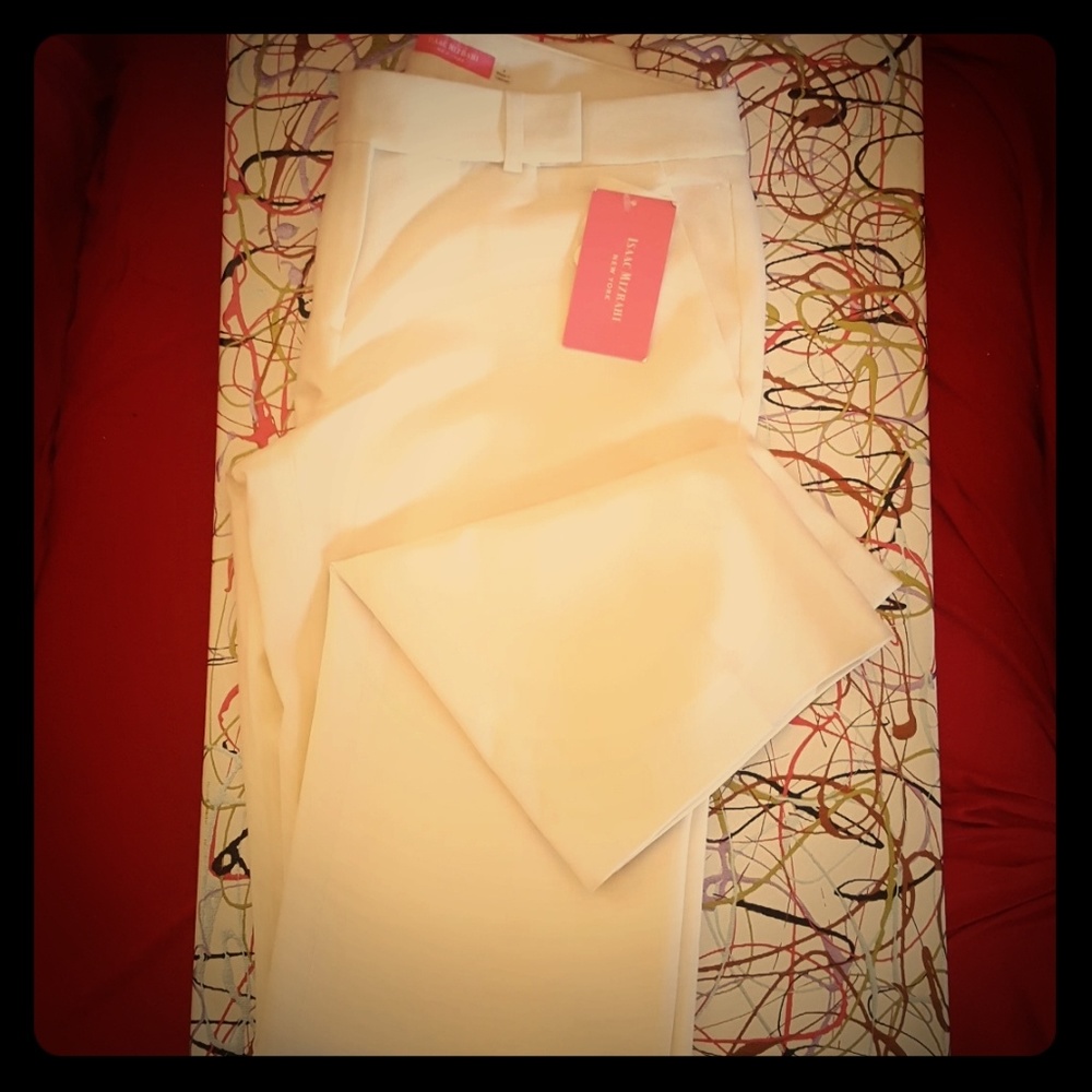 Isaac Mizrahi white dress pants